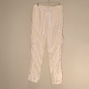 DKNYpure 100% Silk Cargo Pants Sz 4